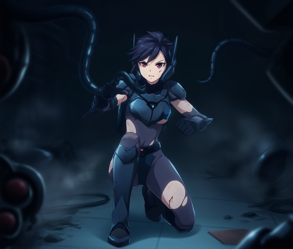 Cover art for Oops! Trapped in a villains lair with a superheroine , an oops scenario on AI Dungeon