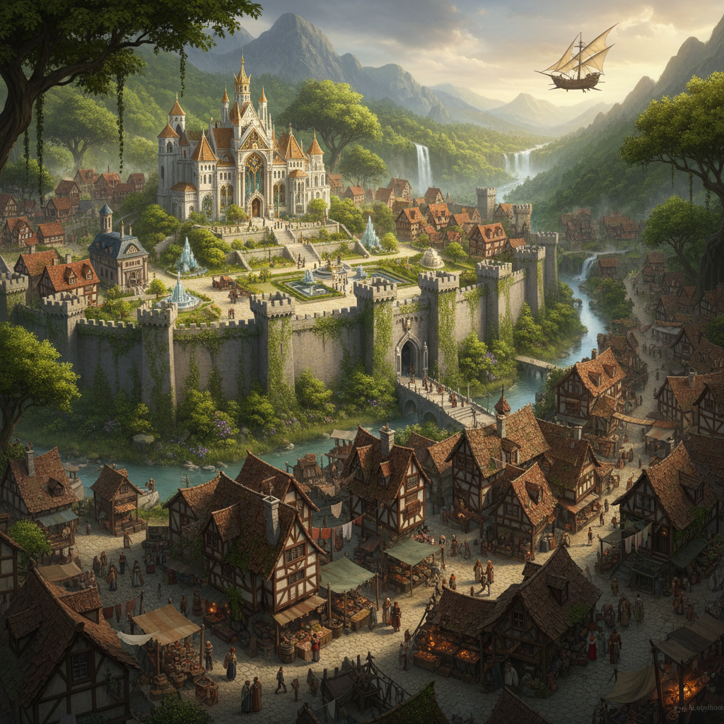 Cover art for Kingdom of Arweynia, a fantasy scenario on AI Dungeon