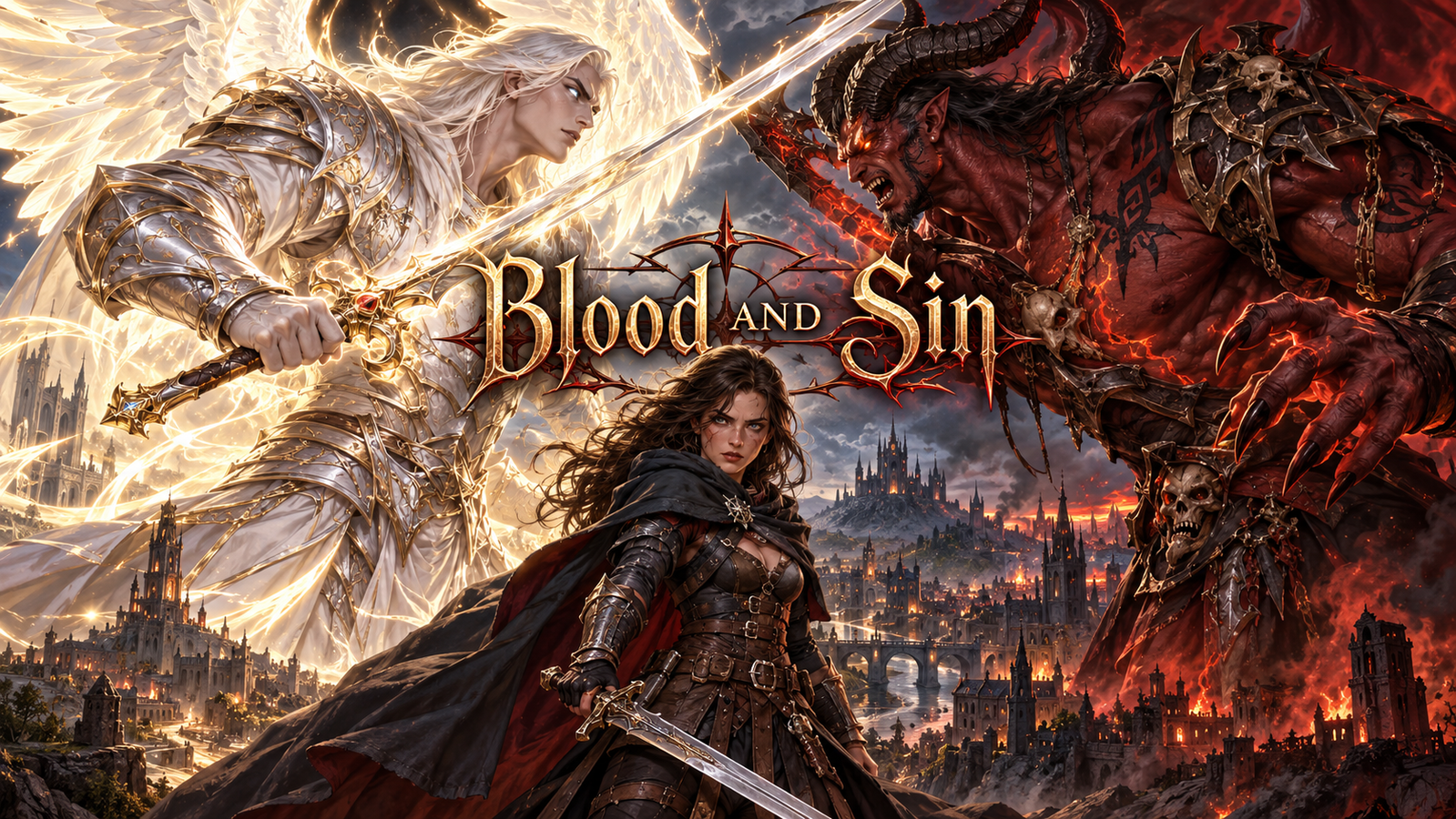 Cover art for Blood and Sin, a demon scenario on AI Dungeon