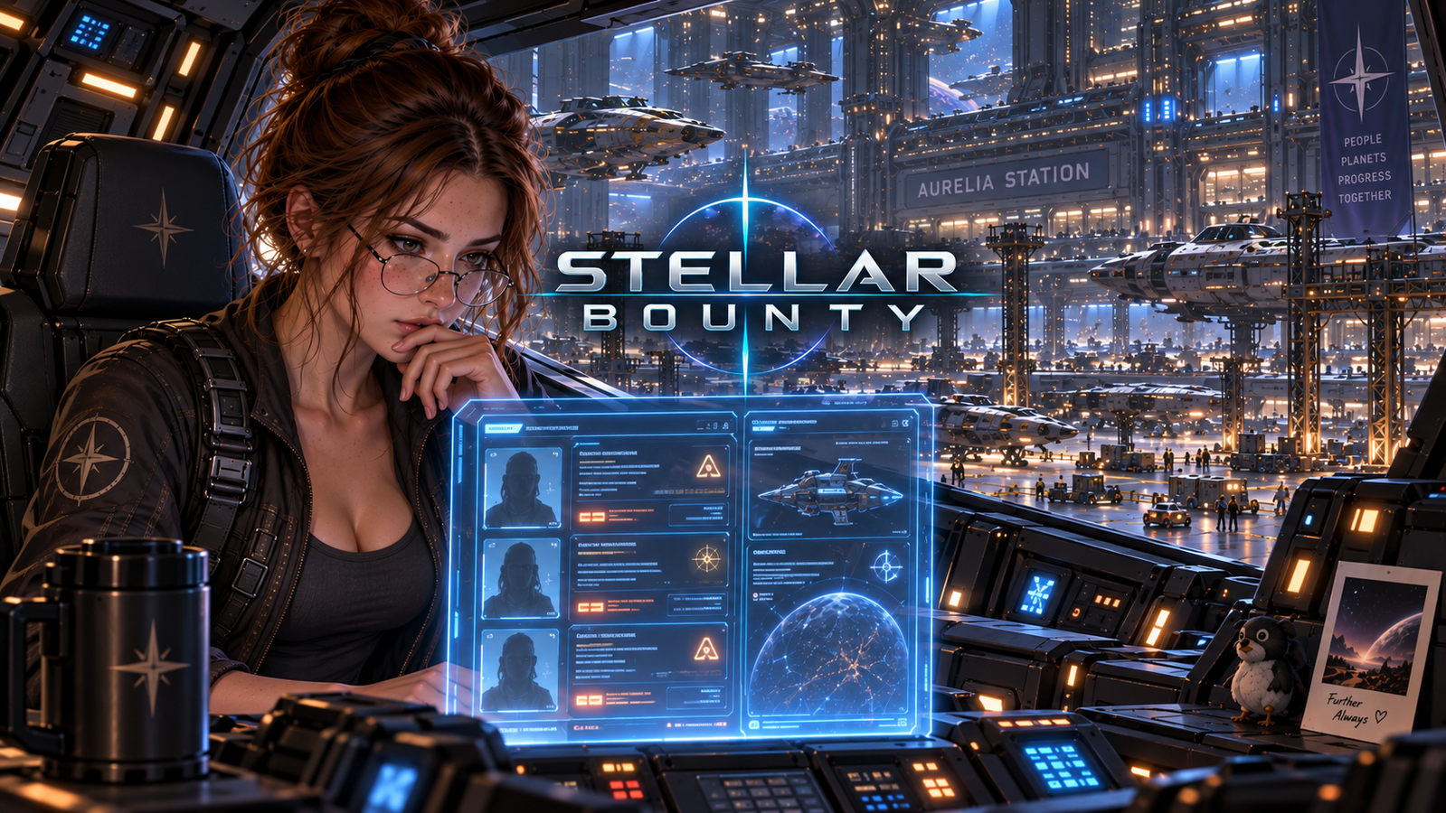 Cover art for Stellar Bounty, a bounty scenario on AI Dungeon