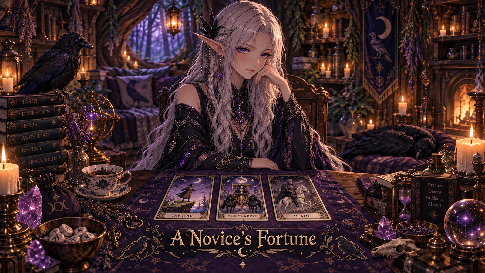 Cover art for A Novice's Fortune, a fantasy scenario on AI Dungeon