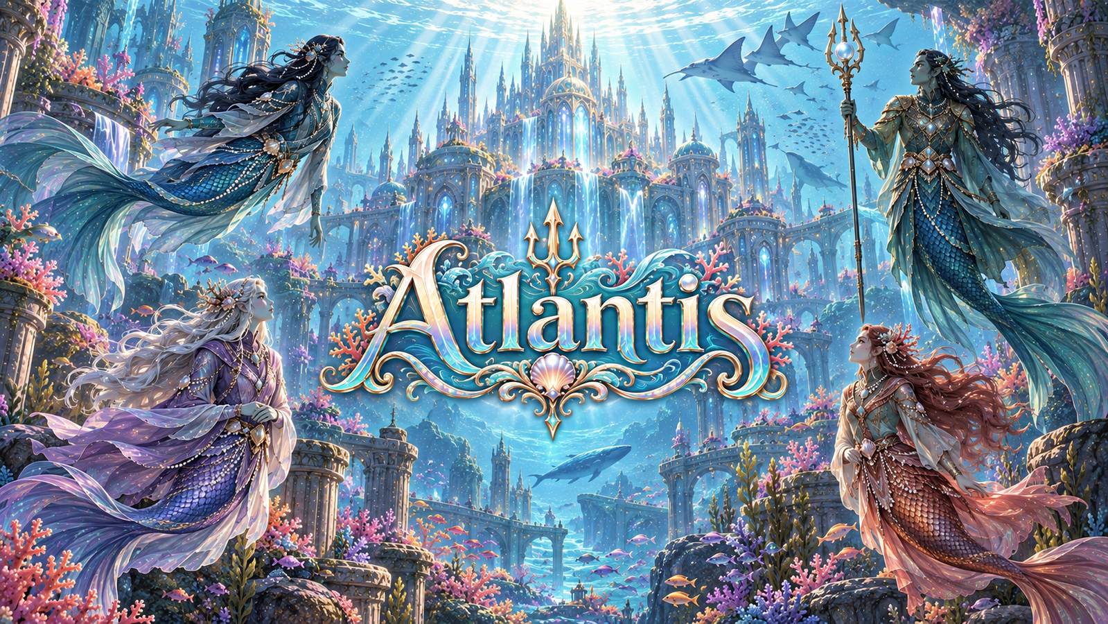 Cover art for Atlantis , a merfolk scenario on AI Dungeon