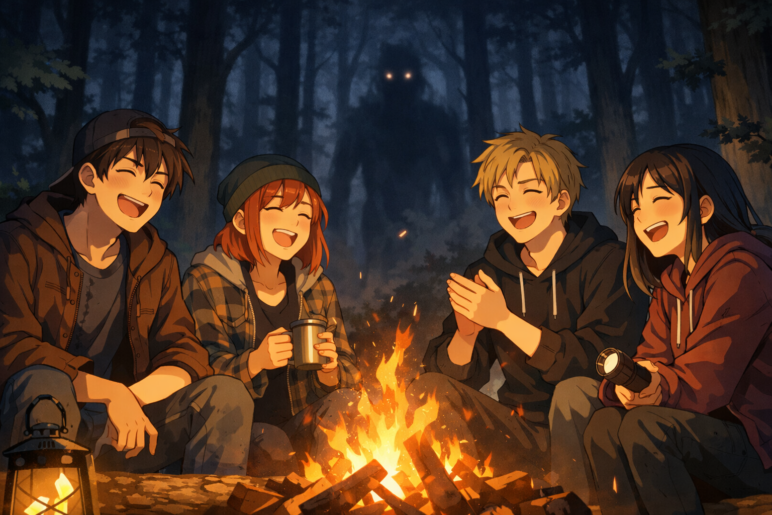 Cover art for Multiplayer: 🏕 Whisperwood Vale - Campfire Tales, a fantasy scenario on AI Dungeon