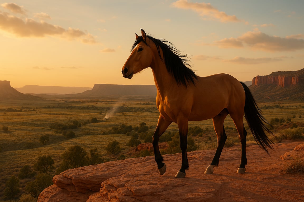 Cover art for Spirit: Wild Heart of the West, a horse scenario on AI Dungeon