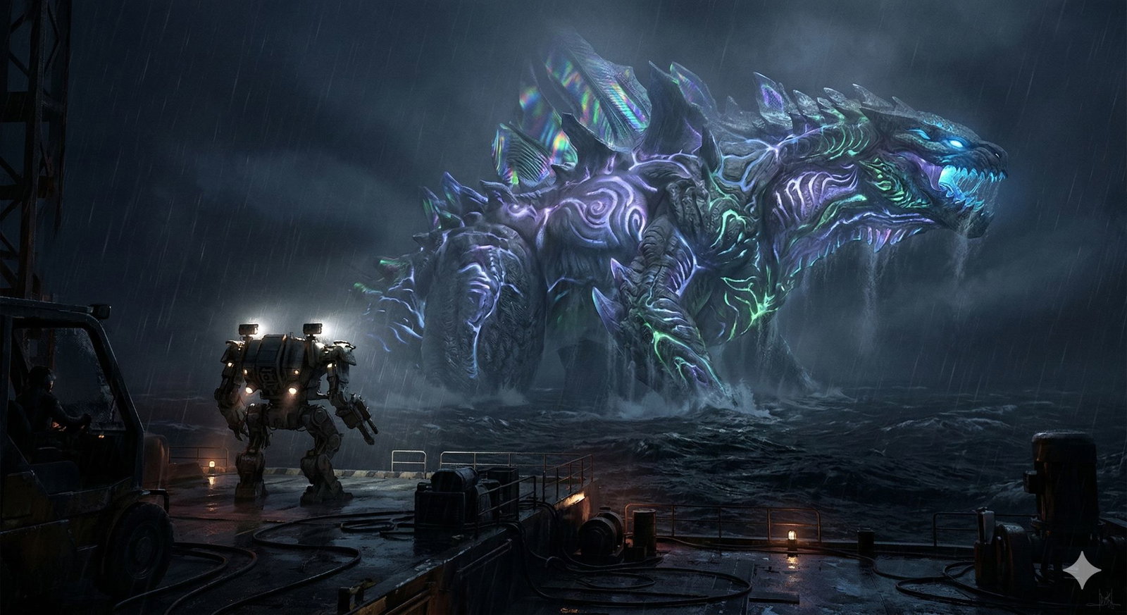 Cover art for Leviathan Protocol, a mech scenario on AI Dungeon