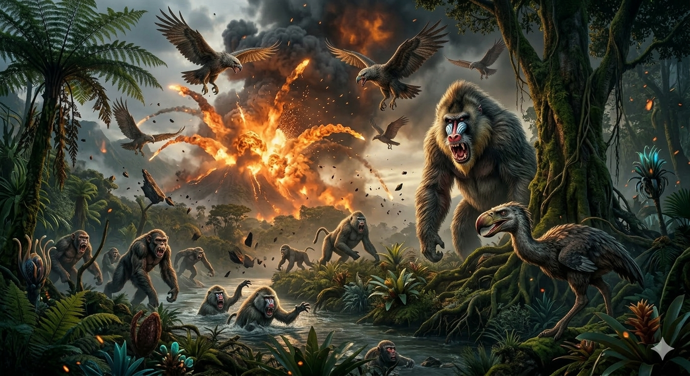 Cover art for After Earth Survival, a future scenario on AI Dungeon