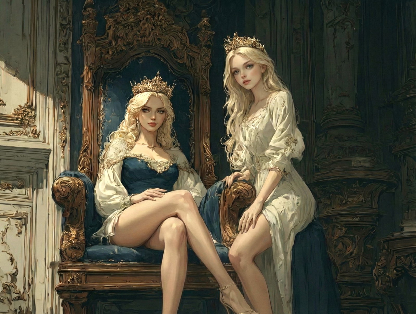 Cover art for Four Foolish Royals, a romance scenario on AI Dungeon