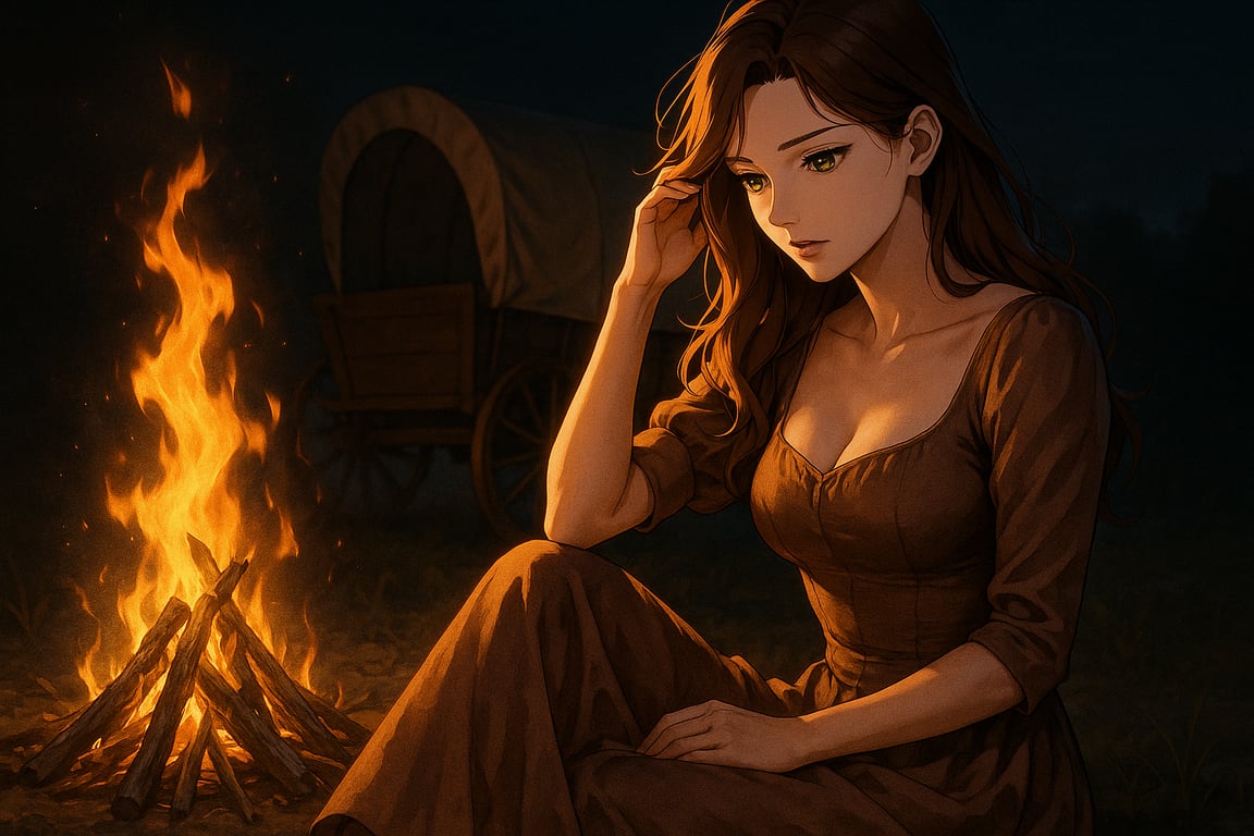 Cover art for Heading to the Frontier - 1862 Frontier Caravan Adventure Scenario, a slice of life scenario on AI Dungeon