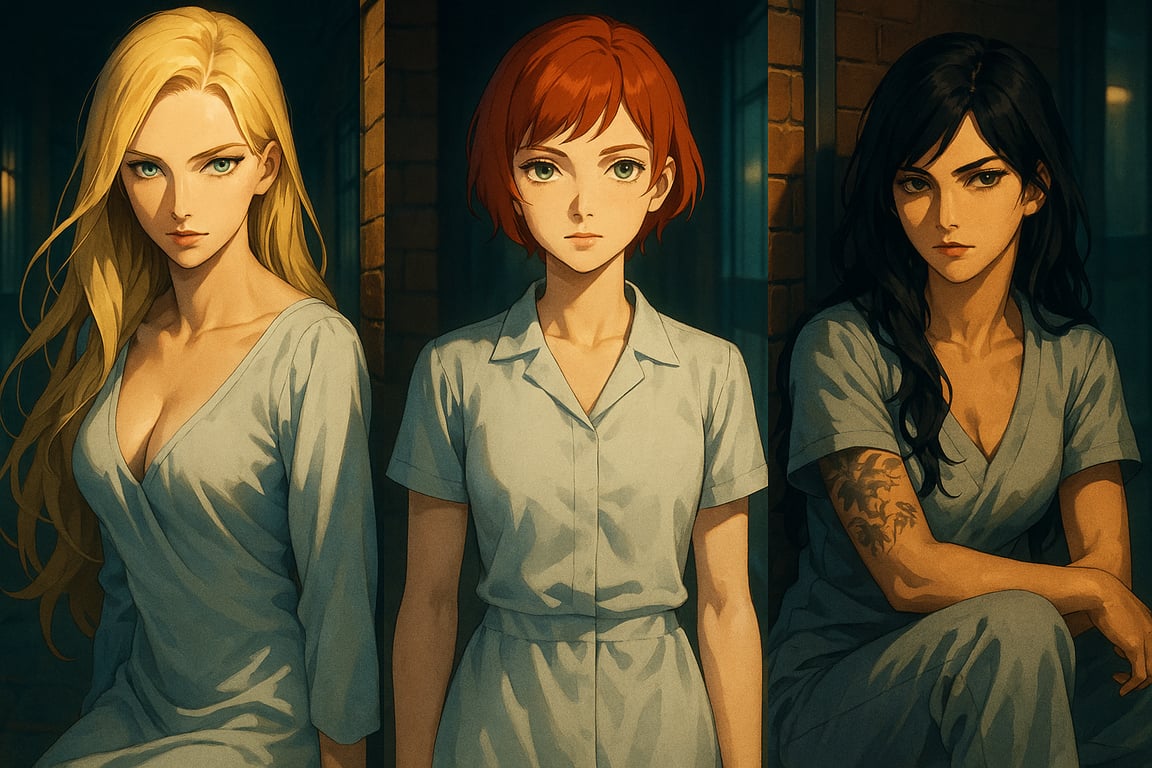 Cover art for The Descent to Cell Block D, a psychological scenario on AI Dungeon