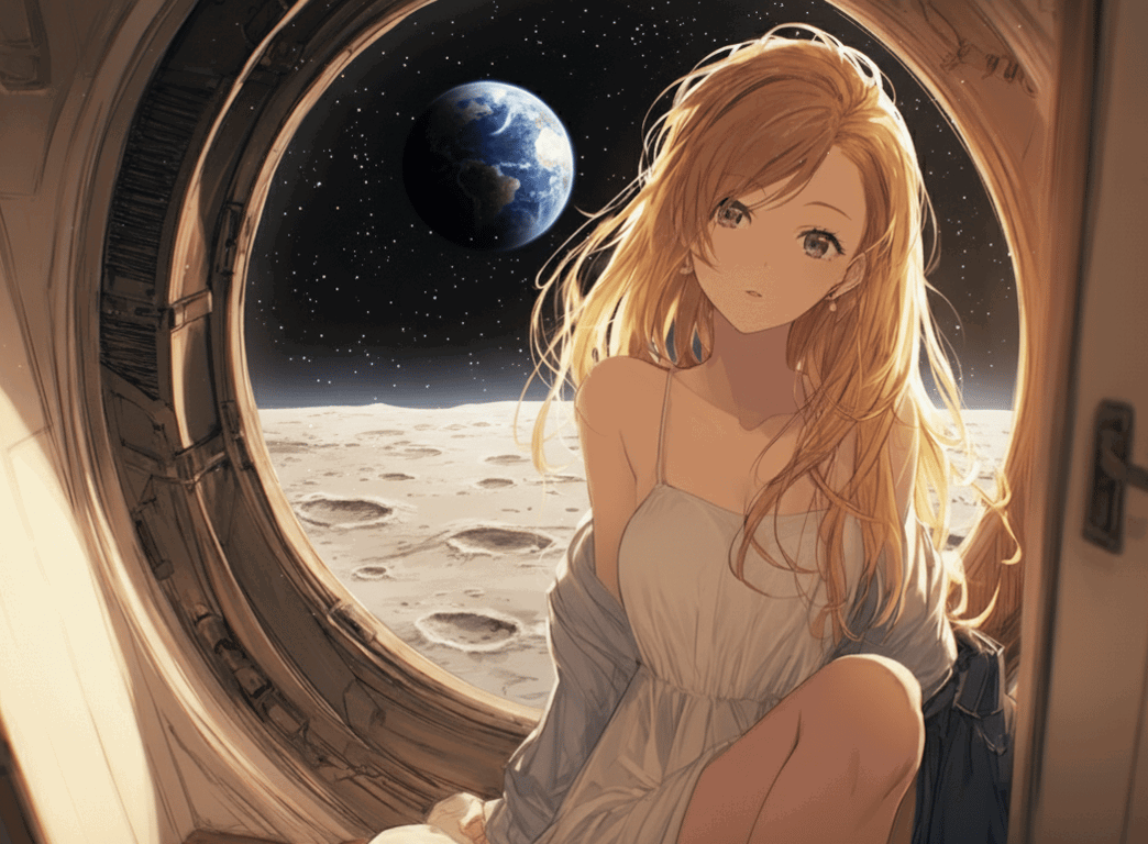 Cover art for New Life on the Moon, a slice of life scenario on AI Dungeon