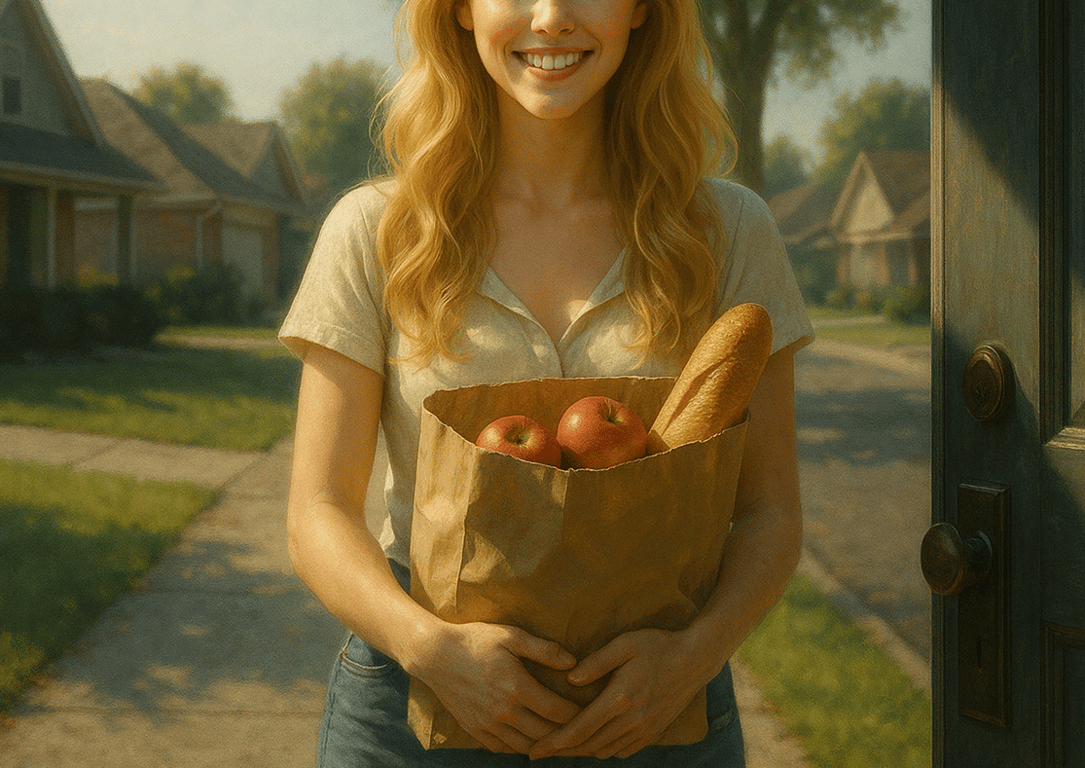 Cover art for Chloe's Back from the Grocery, a haunted scenario on AI Dungeon