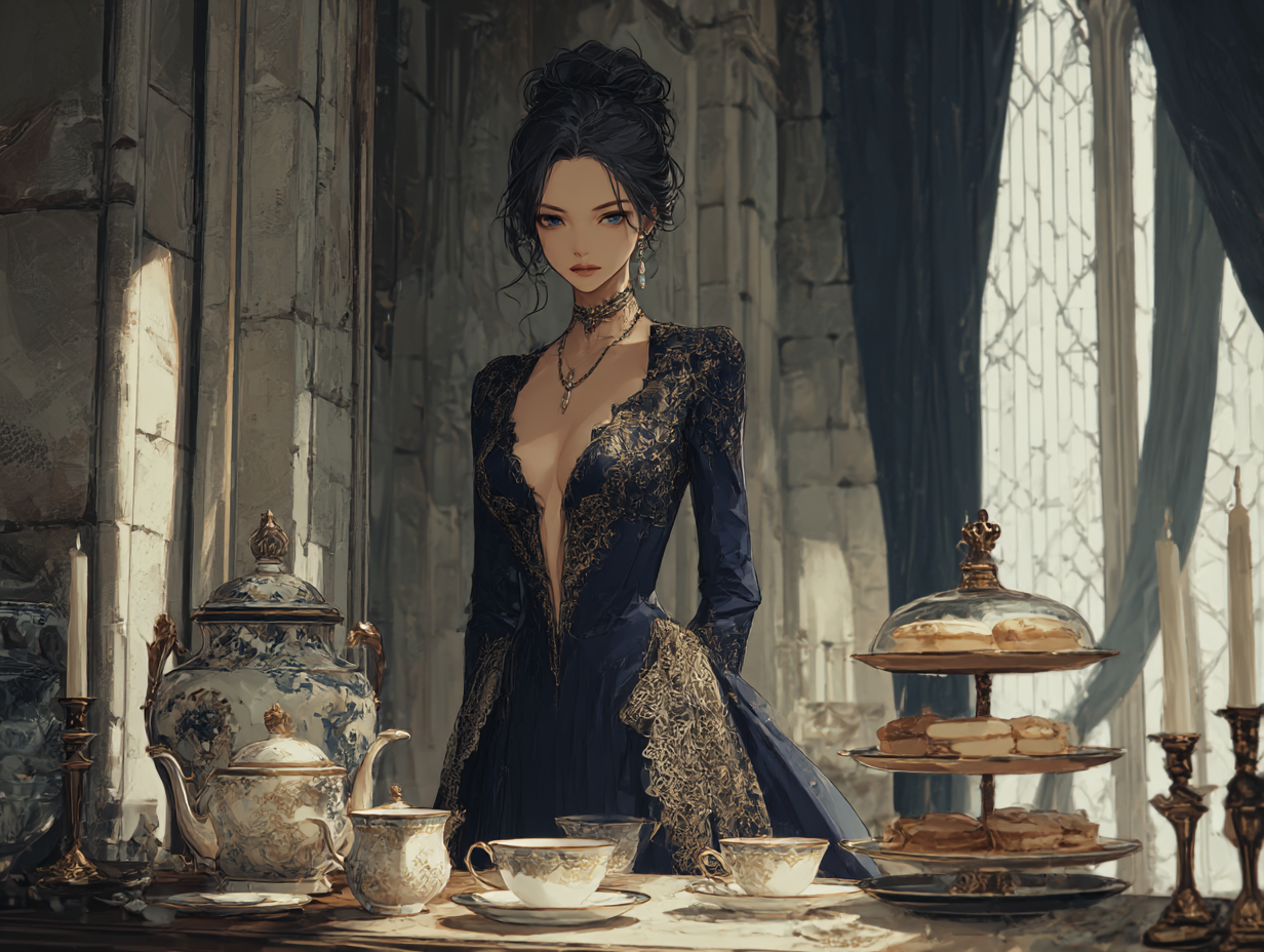 Cover art for The Hand Beneath the Queen's Skirts, a medieval scenario on AI Dungeon