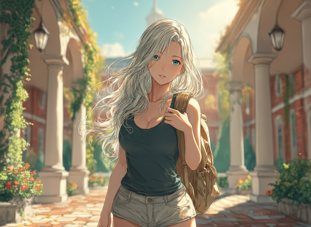 Cover art for Everybody Loves You, But Her, a romance scenario on AI Dungeon