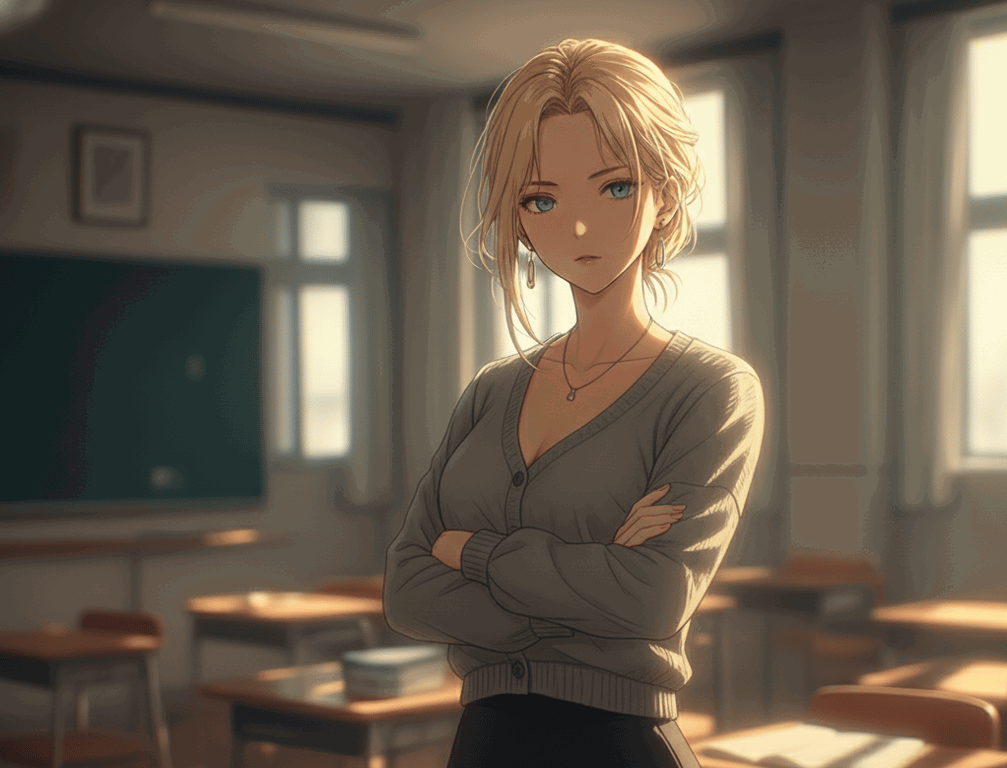 Cover art for After Class with the Terror Prof, a romance scenario on AI Dungeon