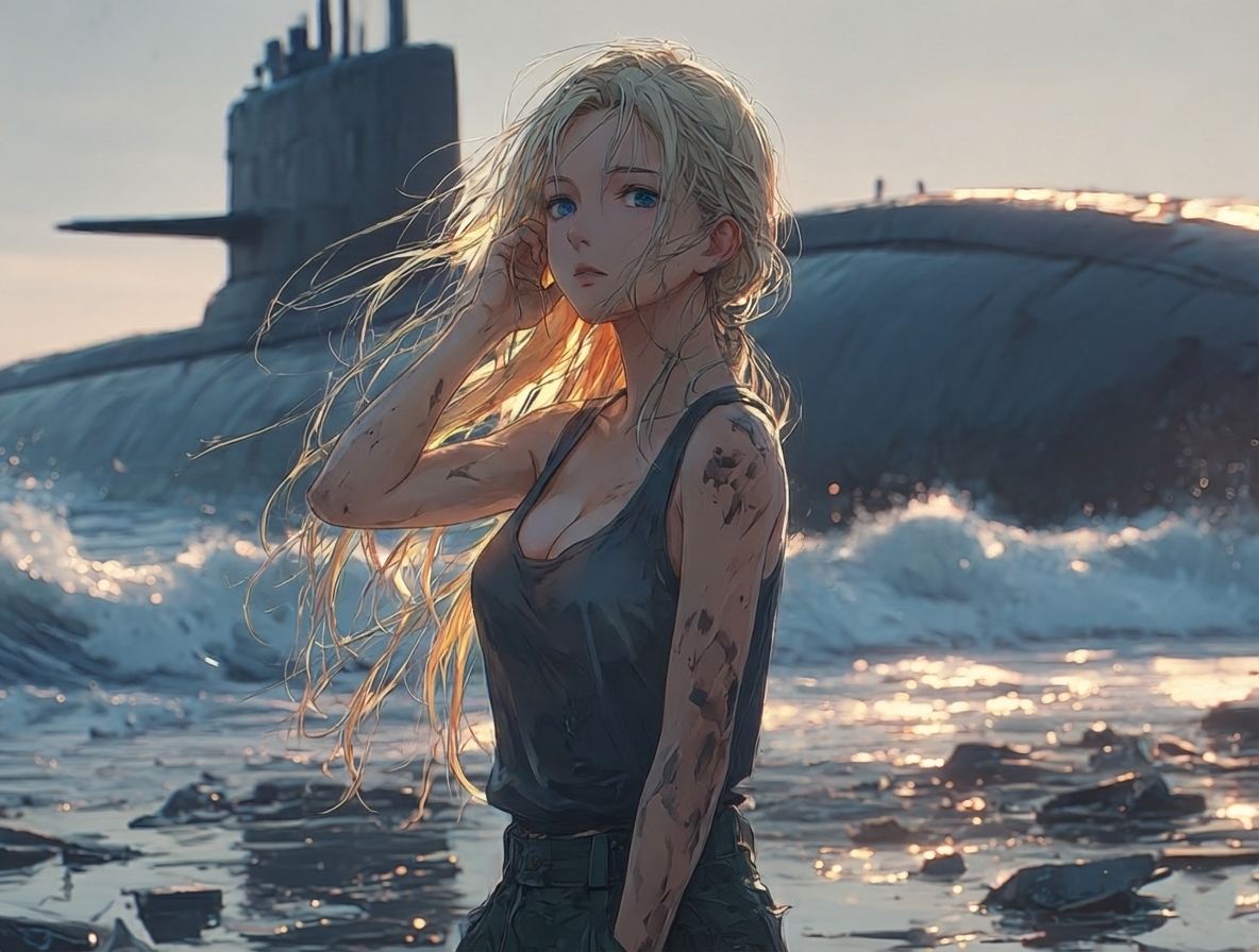 Cover art for At The End of The World, a romance scenario on AI Dungeon