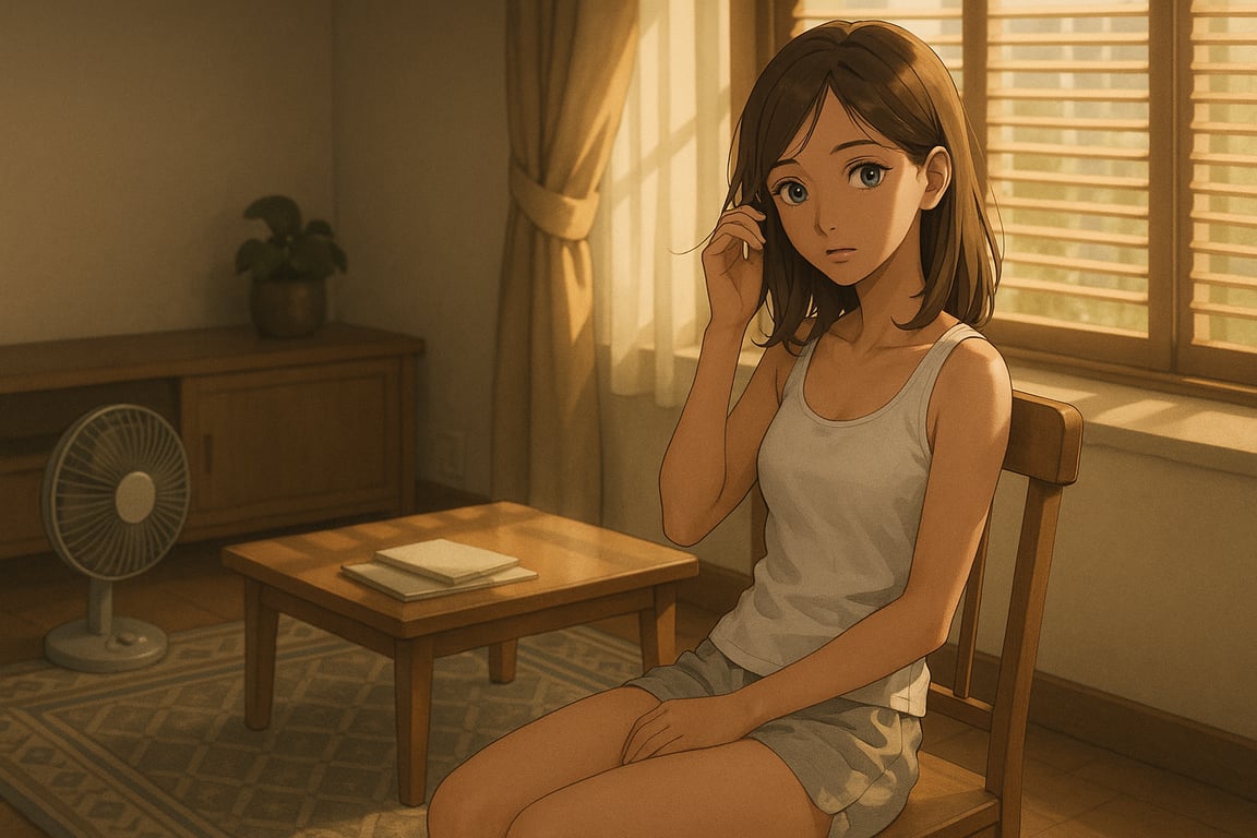 Cover art for Wait, she's staying with us?, a slice of life scenario on AI Dungeon