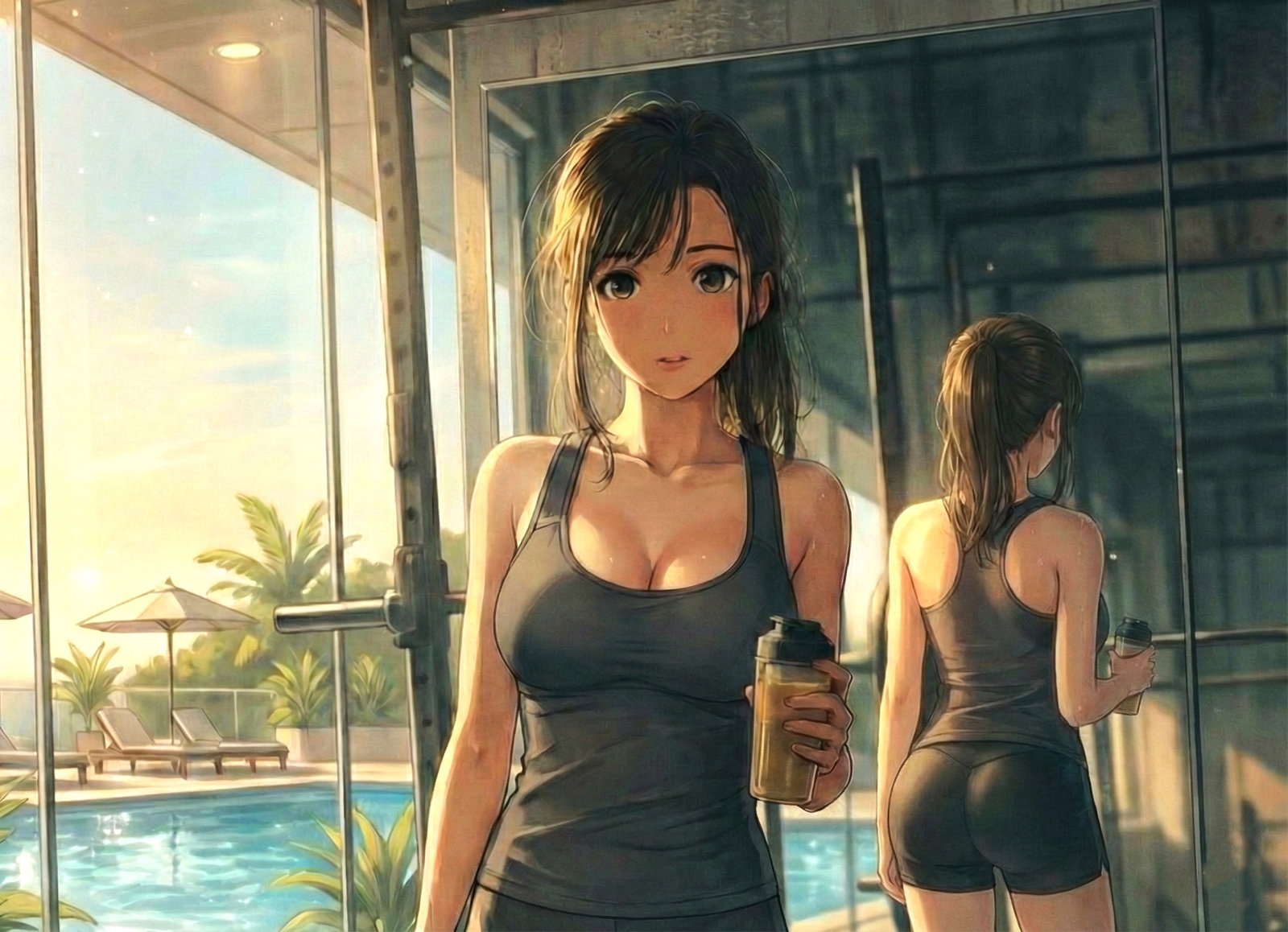Cover art for Yes, She Squats, a romance scenario on AI Dungeon