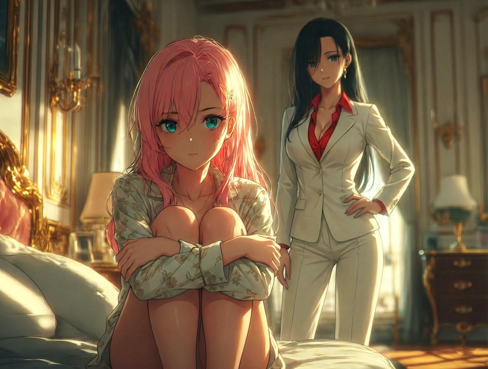Cover art for Your Daddy, the Dictator, a romance scenario on AI Dungeon