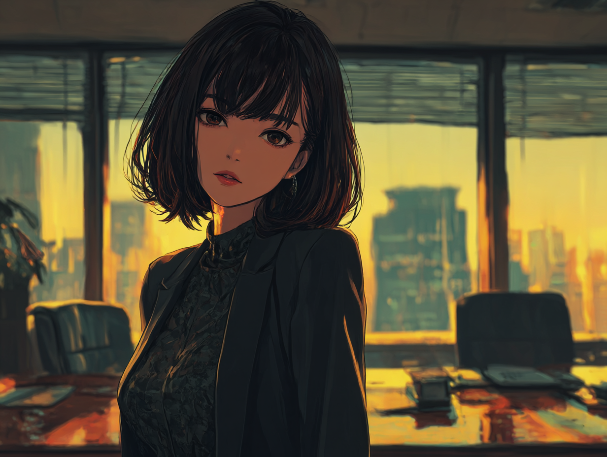 Cover art for Your Ex-Wife, Your Boss, a drama scenario on AI Dungeon