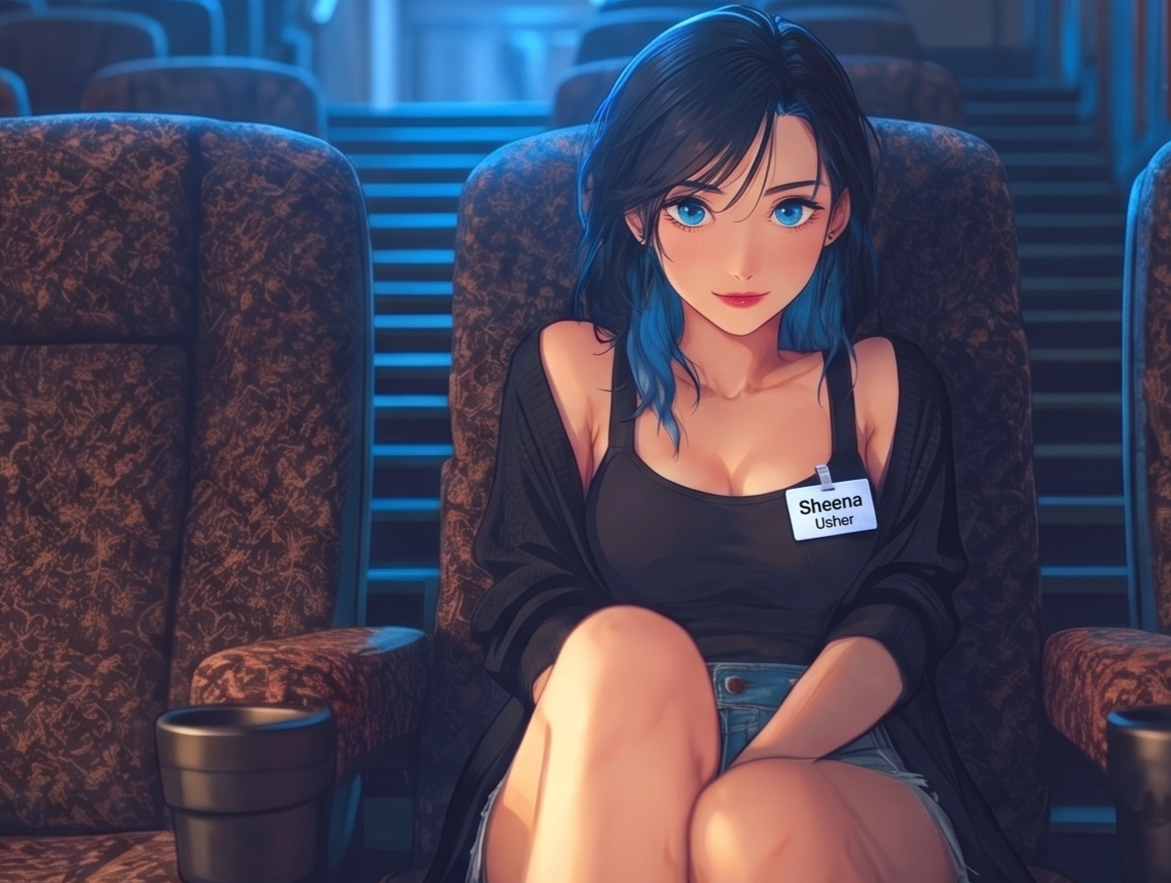 Cover art for Bad Movie, Bad Girl, a romance scenario on AI Dungeon