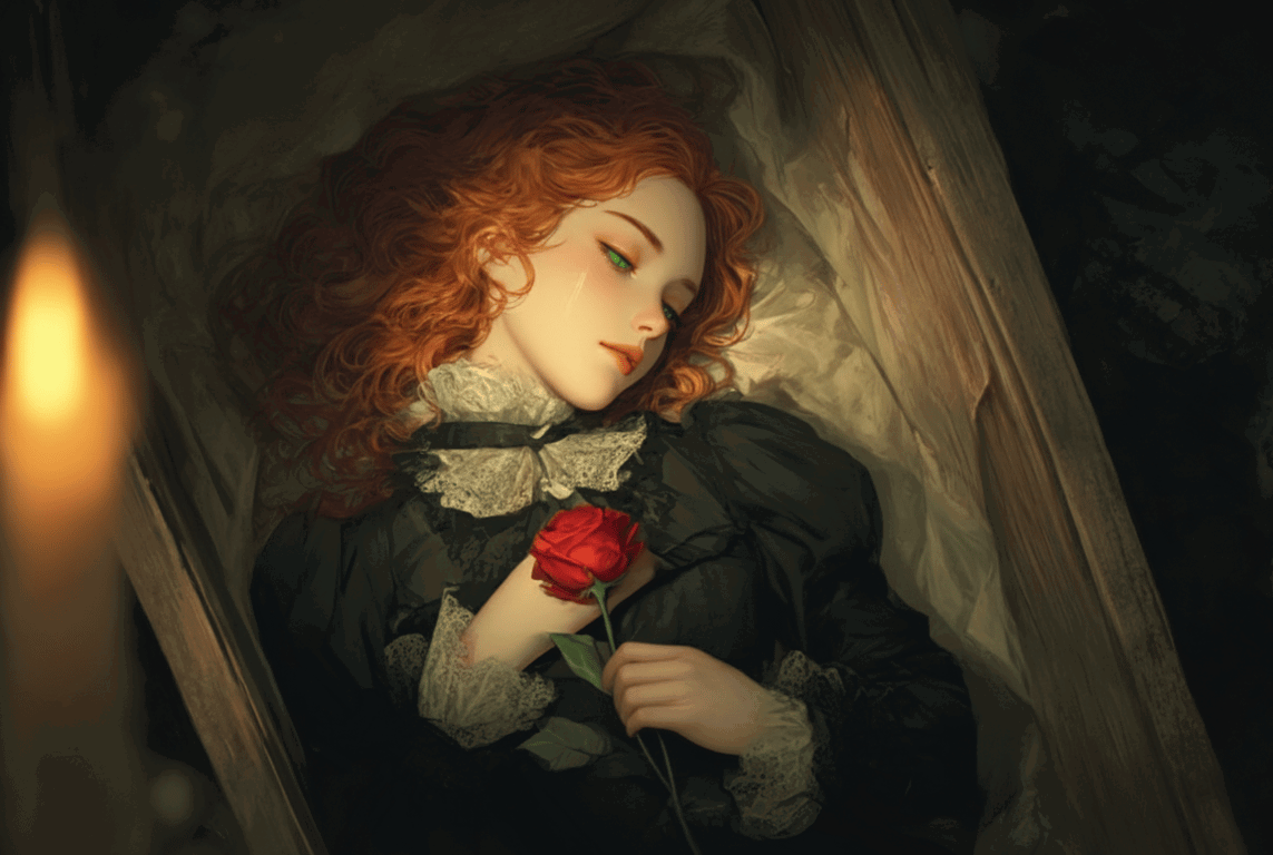 Cover art for She was Dead, a dark scenario on AI Dungeon