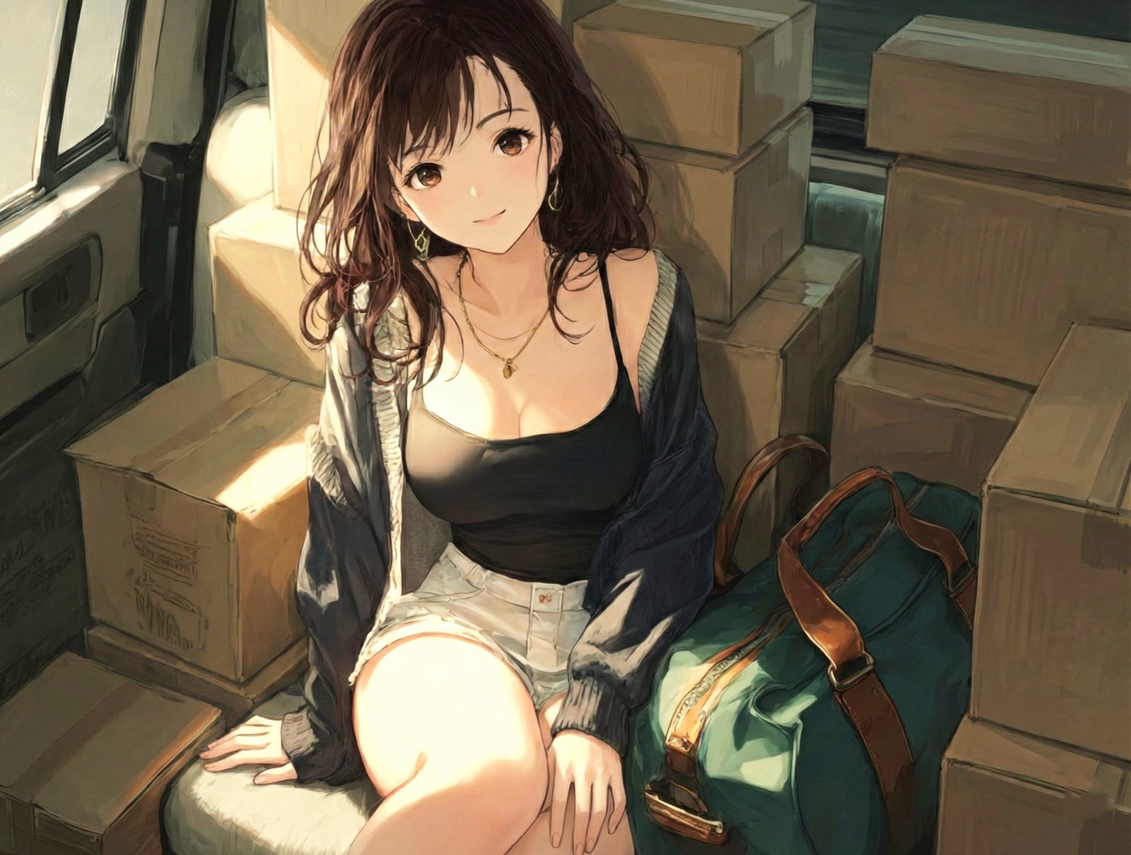 Cover art for The Long and Winding Road Trip, a romance scenario on AI Dungeon
