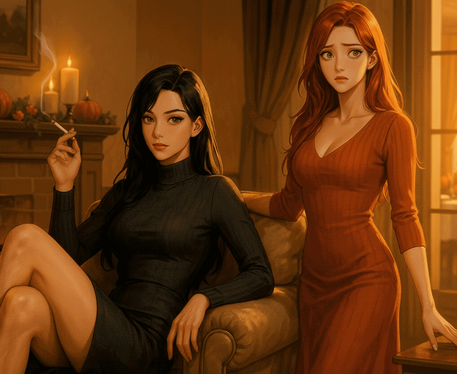 Cover art for Your Fiance's Sister is Home for the Holidays, a romance scenario on AI Dungeon