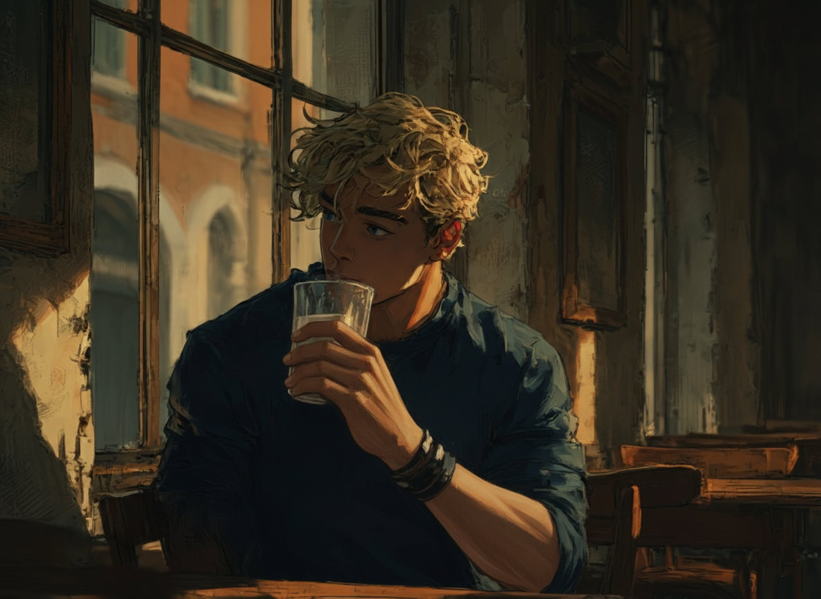 Cover art for Awkward Around You, and You Alone, a romance scenario on AI Dungeon