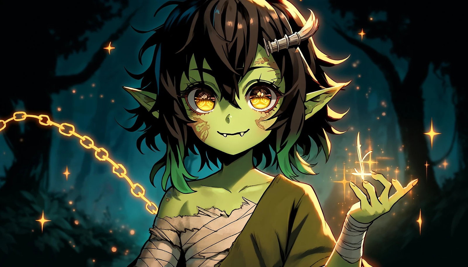 Cover art for 10 feet 'til goblin, a goblin scenario on AI Dungeon