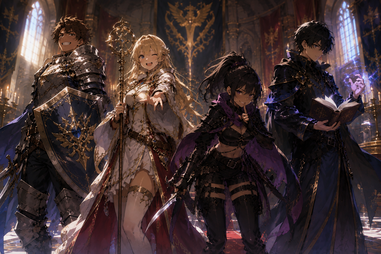 Cover art for We Were Summoned as Heroes, a summoned scenario on AI Dungeon