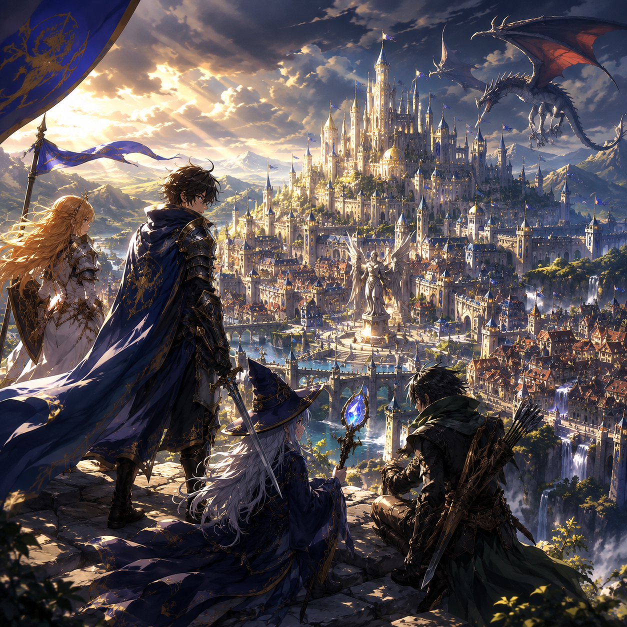 Cover art for Adventures in Valoria, an adventure scenario on AI Dungeon