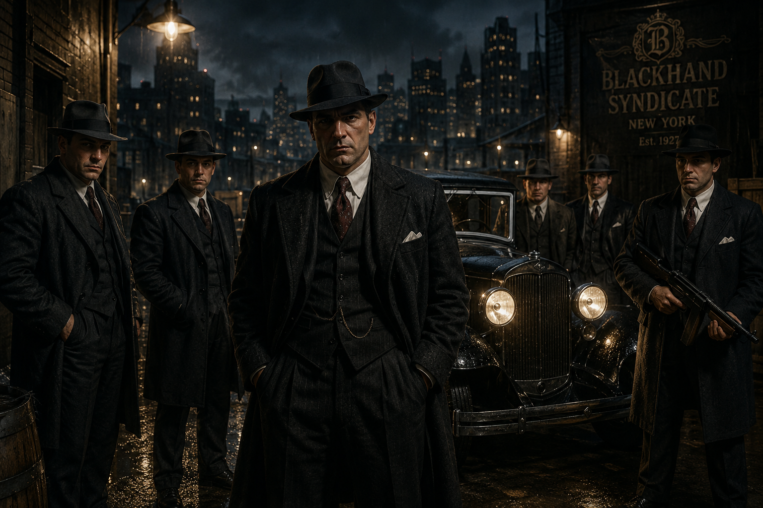Cover art for Blood & Bourbon: 1927, a mafia scenario on AI Dungeon