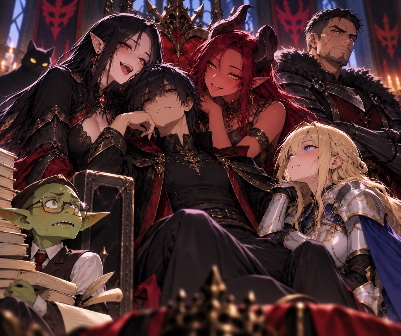 Cover art for Apparently, I’m the Dark Lord, a sandbox scenario on AI Dungeon