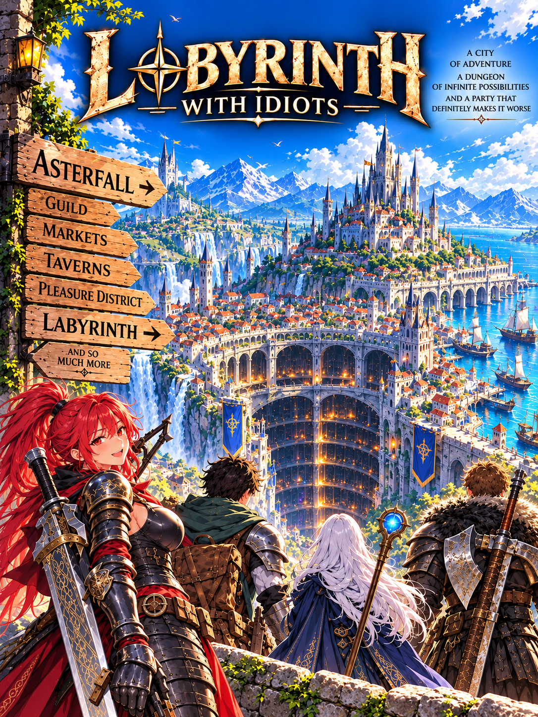 Cover art for Labyrinth With Idiots, a dungeon-crawler world on Voyage