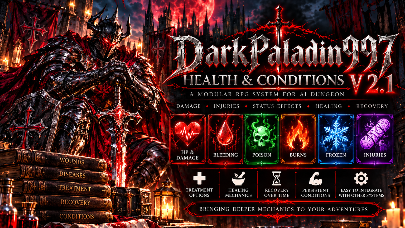 Cover art for Health & conditions on AI Dungeon