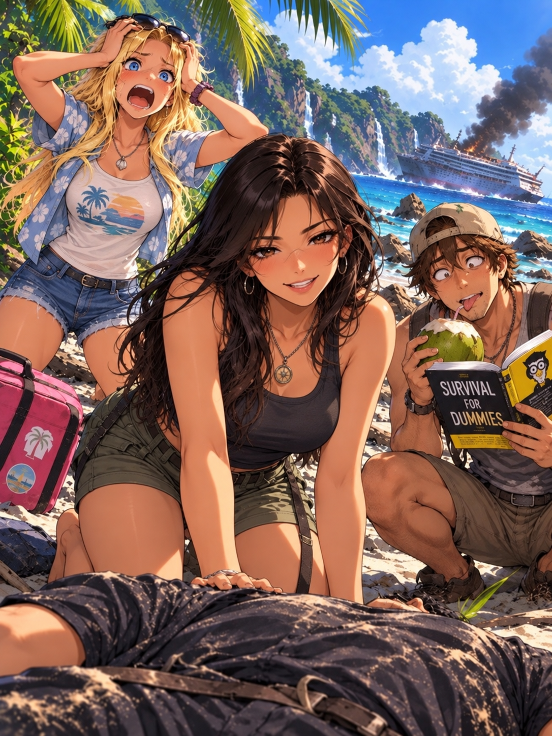 Cover art for ‘Ship’ happens, a survival scenario on AI Dungeon