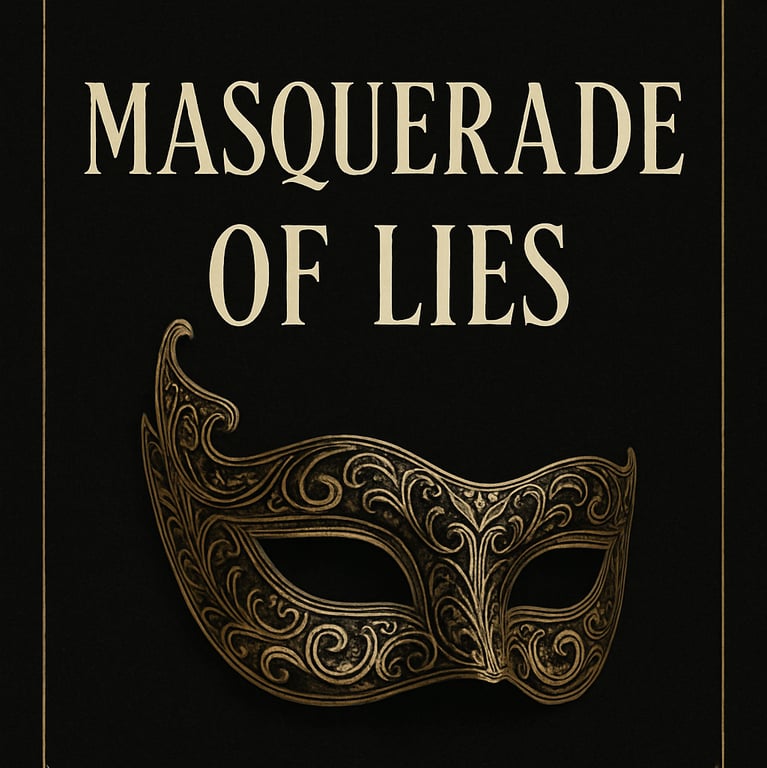 Cover art for Masquerade of Lies , a darkromance scenario on AI Dungeon
