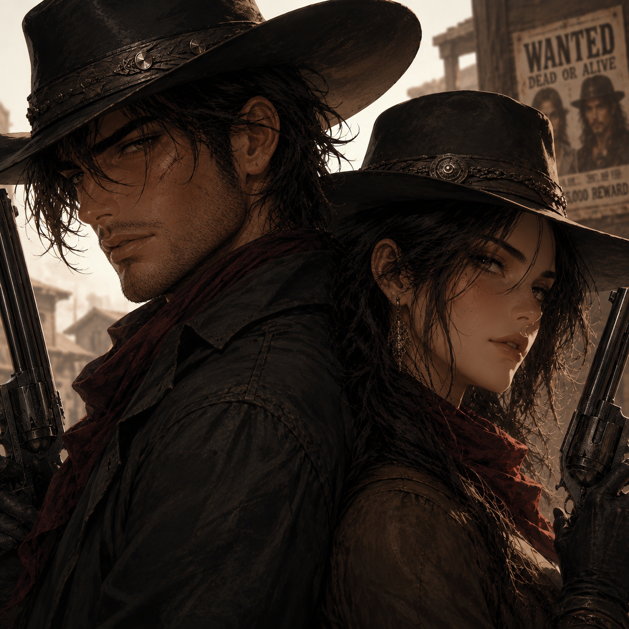 Cover art for Outlaws, an innerself scenario on AI Dungeon
