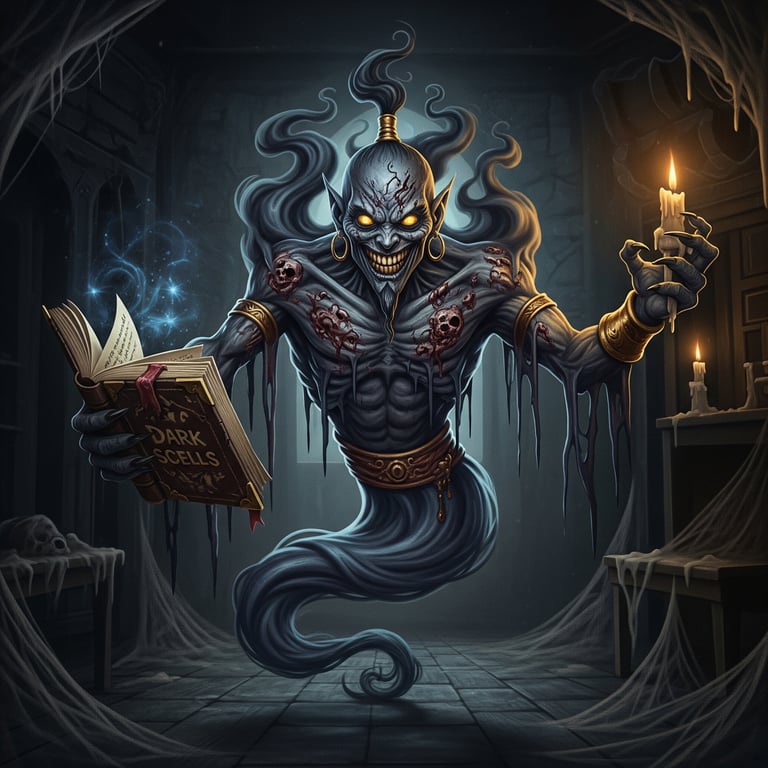 Cover art for Horror Genie, a horror scenario on AI Dungeon
