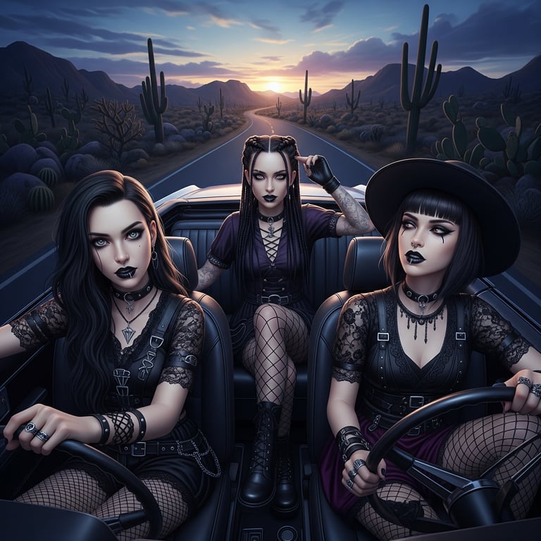 Cover art for Create a Road Trip, a road trip scenario on AI Dungeon