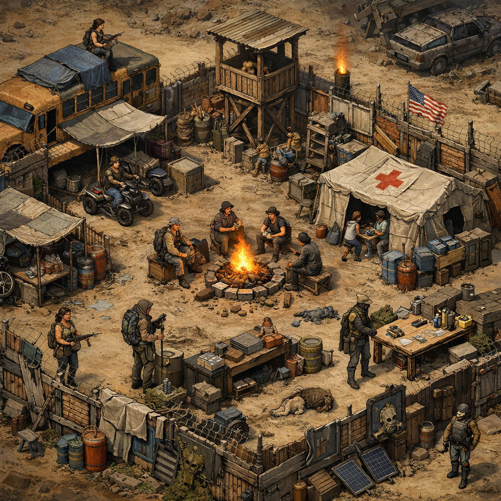 Cover art for Apocalypse Sandbox, an apocalypse scenario on AI Dungeon
