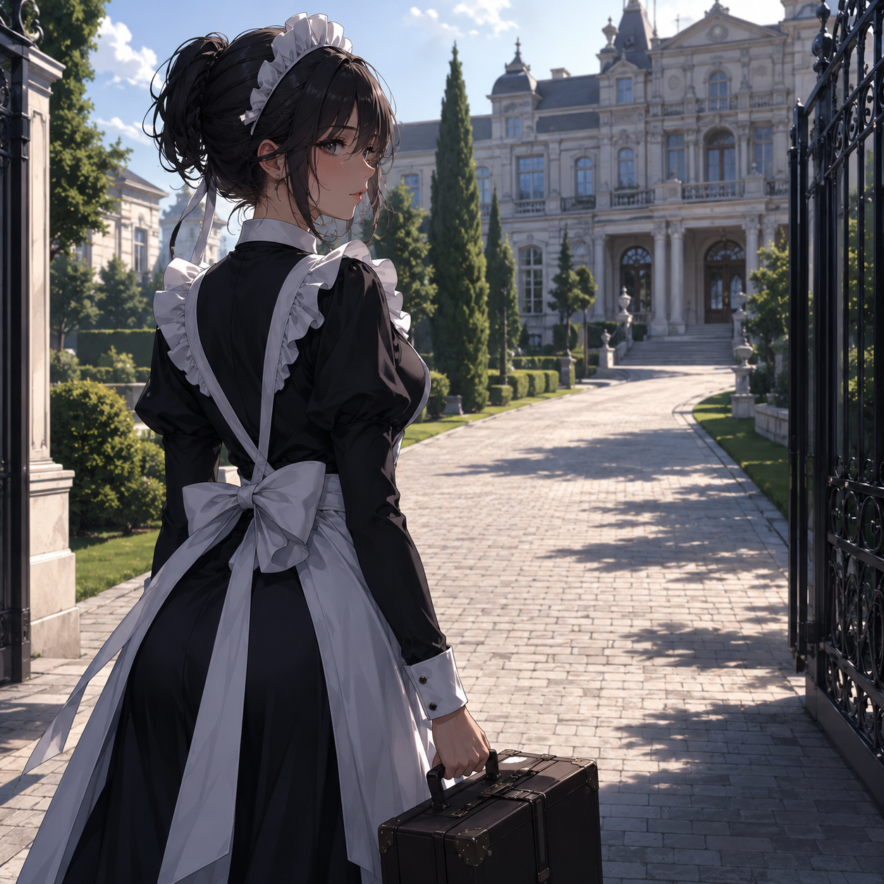 Cover art for Maid / Servant to β, an innerself scenario on AI Dungeon
