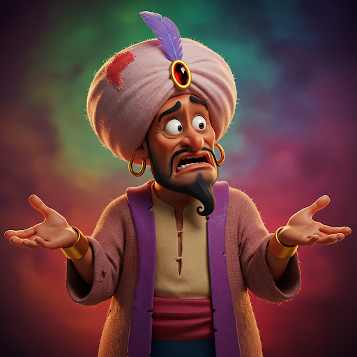 Cover art for Incompetent Genie, a genie scenario on AI Dungeon