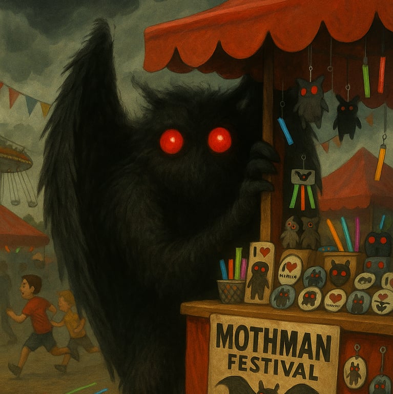 Cover art for Mothman, a horror scenario on AI Dungeon