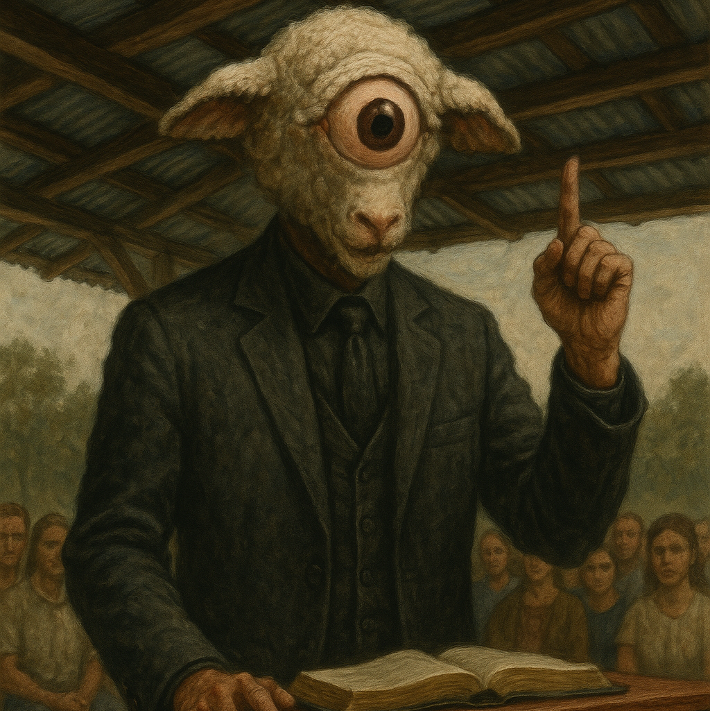 Cover art for “Blessed Assurance”, an anomaly scenario on AI Dungeon