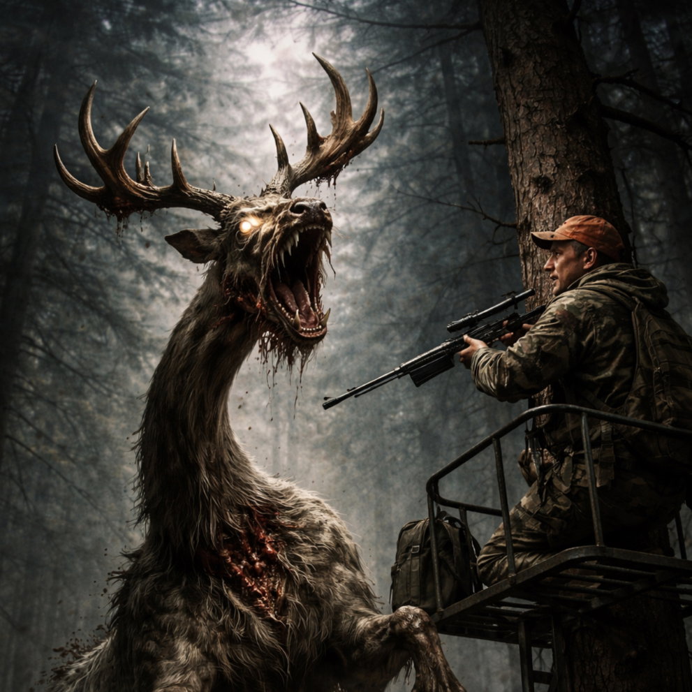 Cover art for Hunting Trip Horror, a horror scenario on AI Dungeon