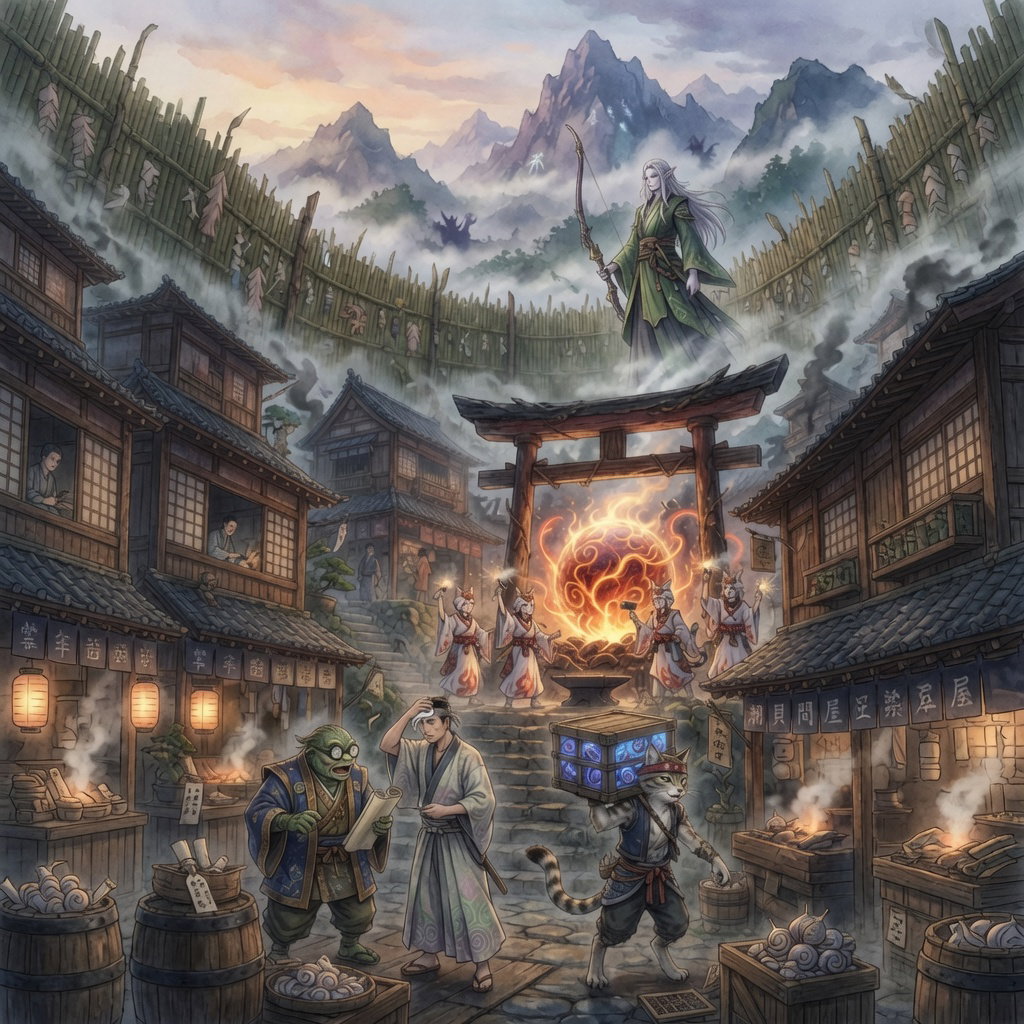Cover art for Umigane: The Iron-Shell Sanctuary, a fantasy scenario on AI Dungeon