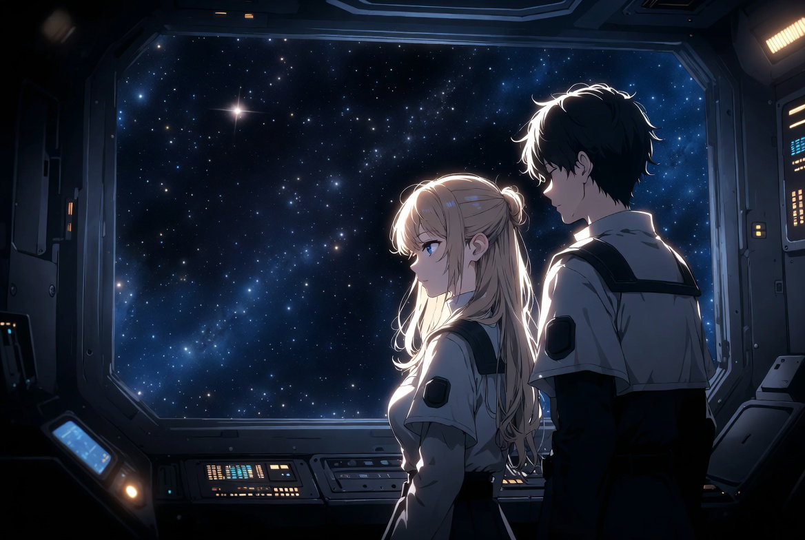 Cover art for Project Horizon, a space scenario on AI Dungeon