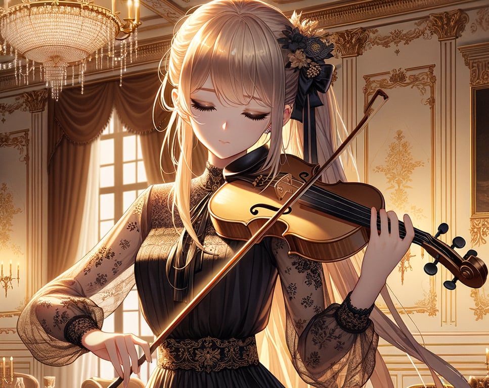 Cover art for The Inexperienced Prodigy, a music scenario on AI Dungeon