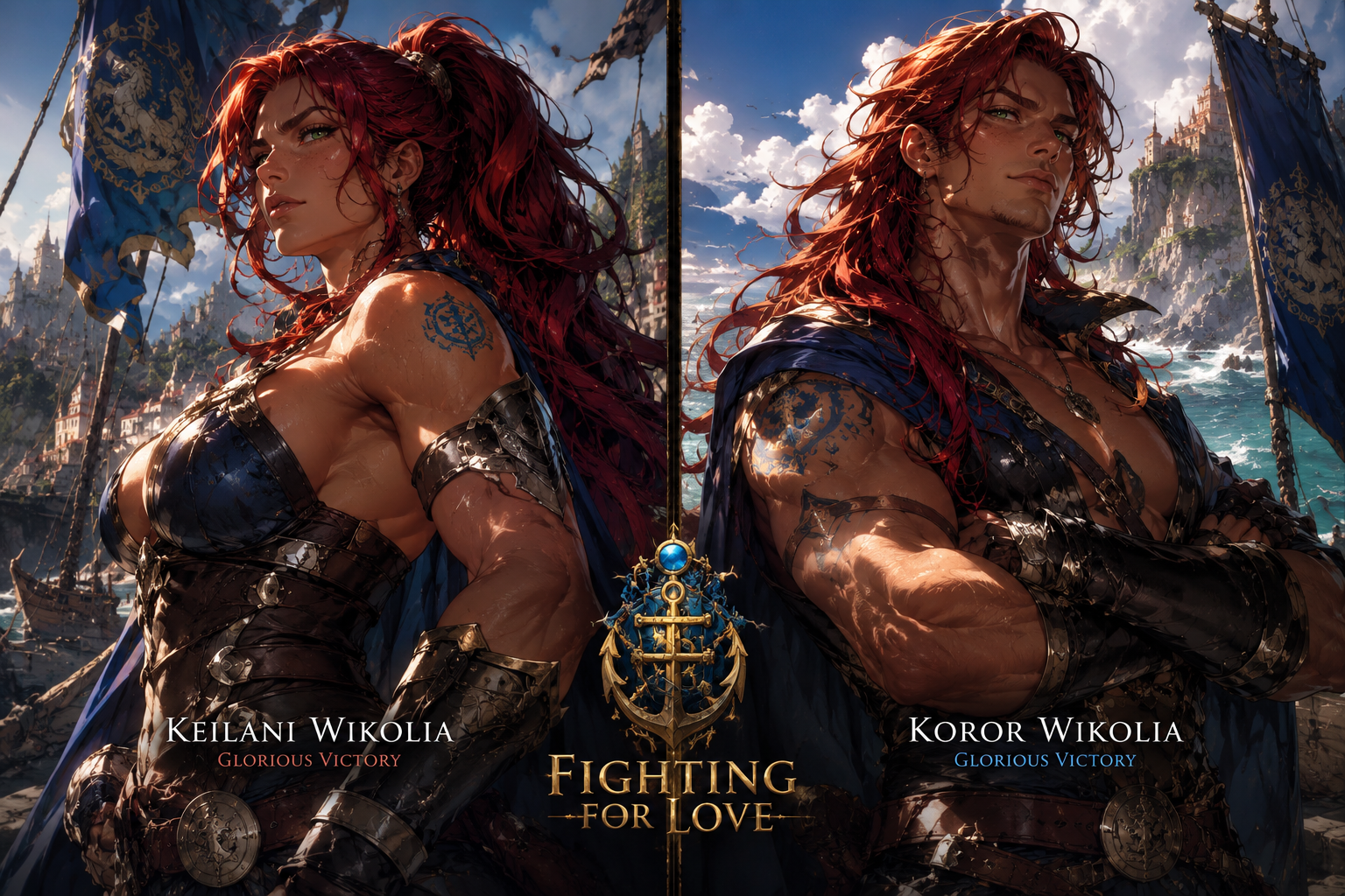 Cover art for Fighting For Love, a romance scenario on AI Dungeon